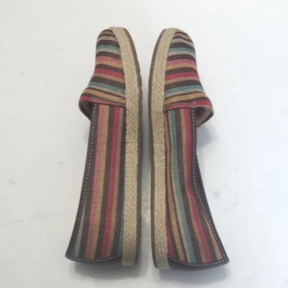 B.O.C Multi-Color Fabric Upper Slip-On Espadrilles size 8